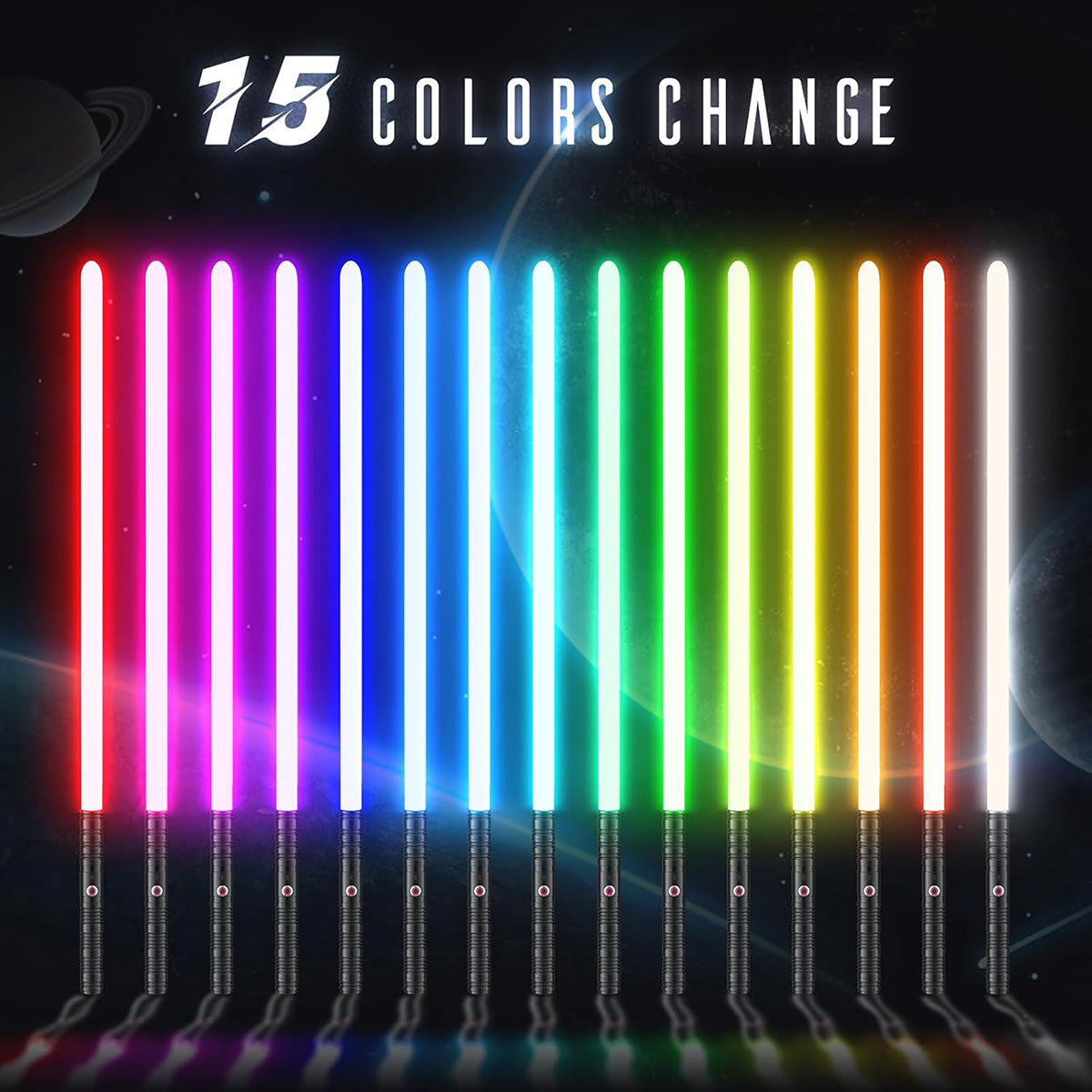Light & Sound Laser Swords – Connectable Duo Set
