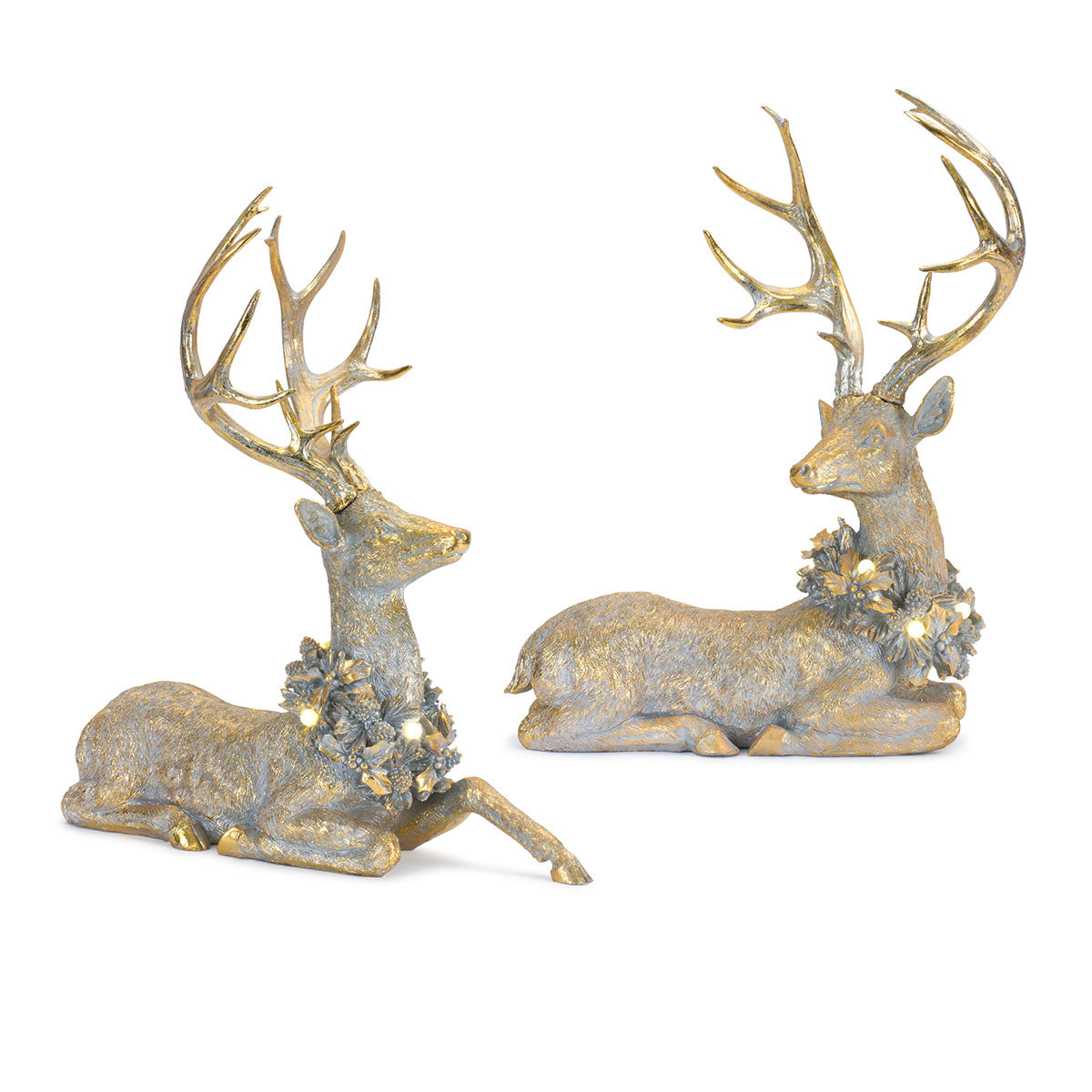 21'' LED Holiday Deer Decor (Set of 2)