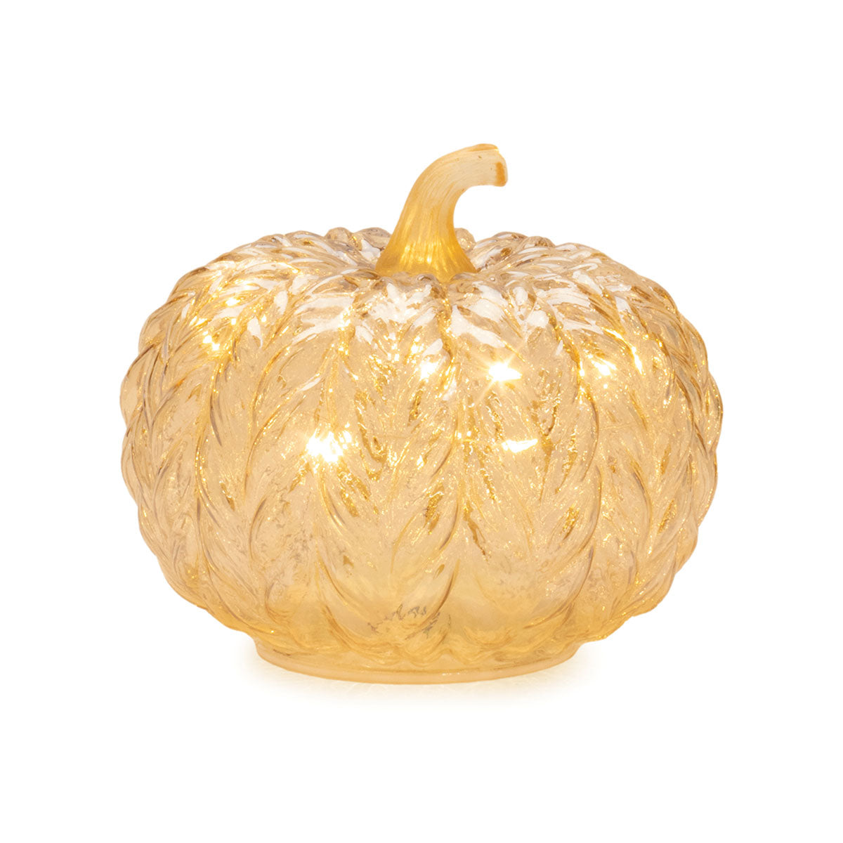 Illuminated Textured Pumpkin Set (Set of 3)