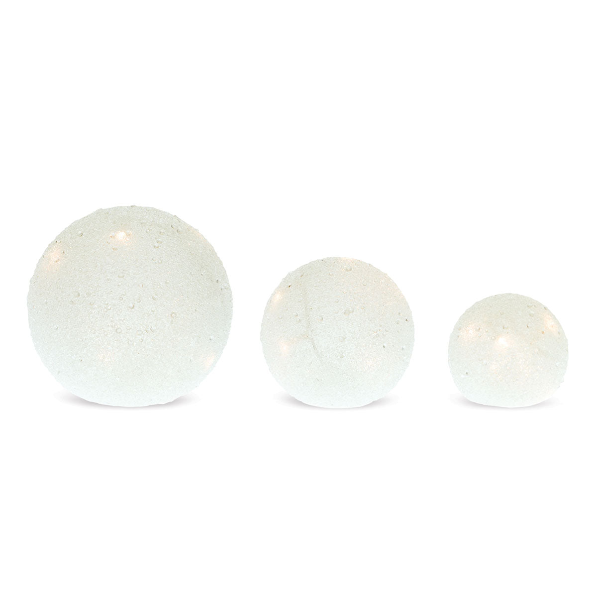 LED Holiday Decor Globe Set (Set of 3)