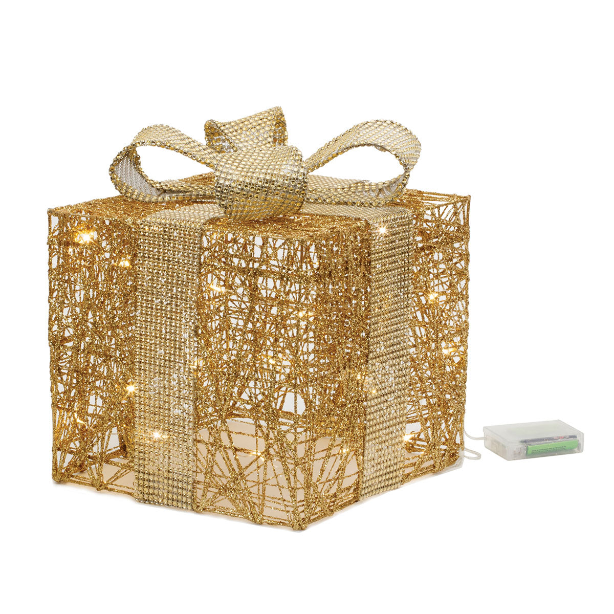 Pre-Lit Christmas Gift Box Decoration (Set of 3)