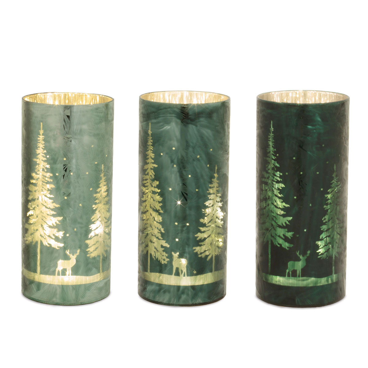 Winter Woodland LED Luminary Set (Set of 3)