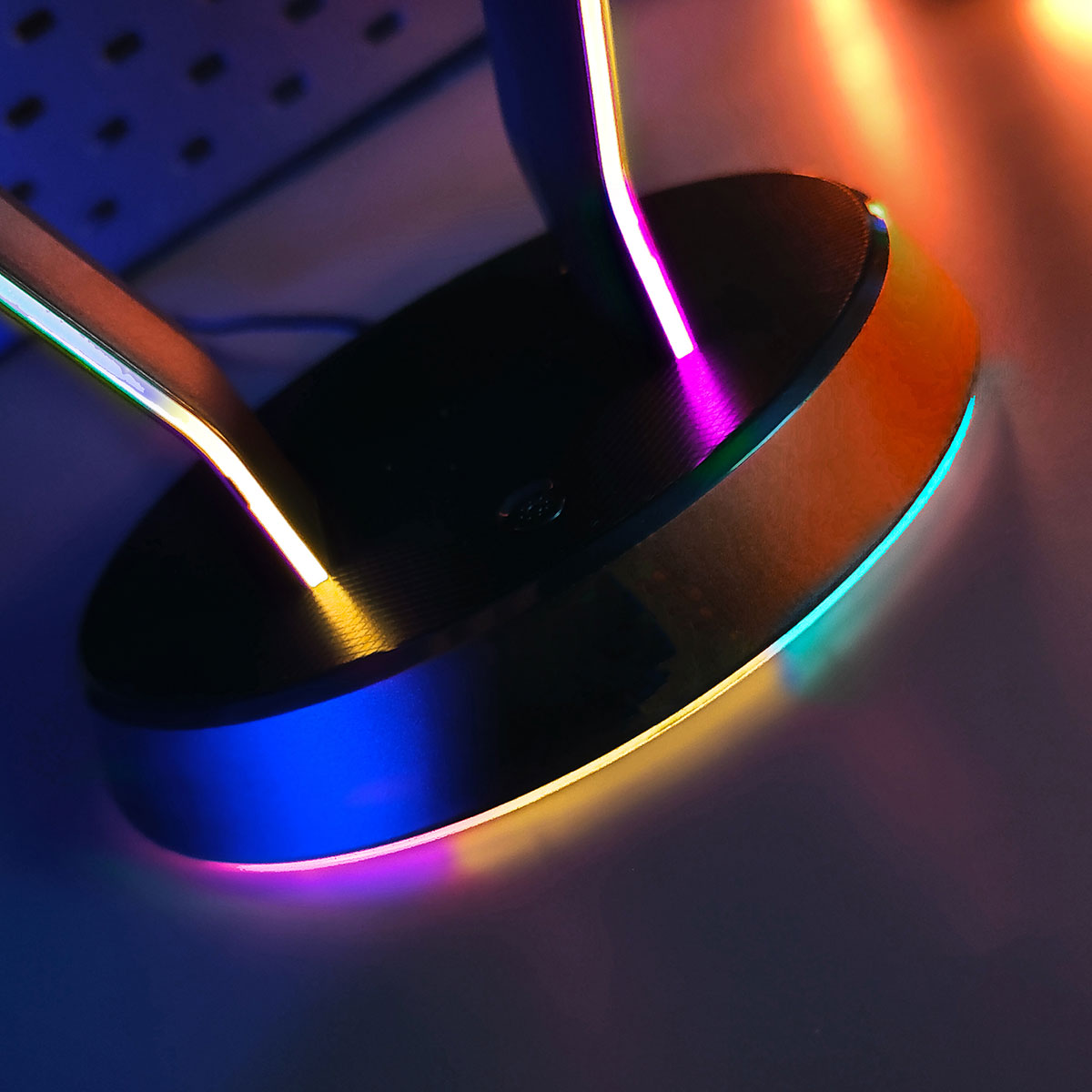 LED Gaming Headset with Stand and Microphone