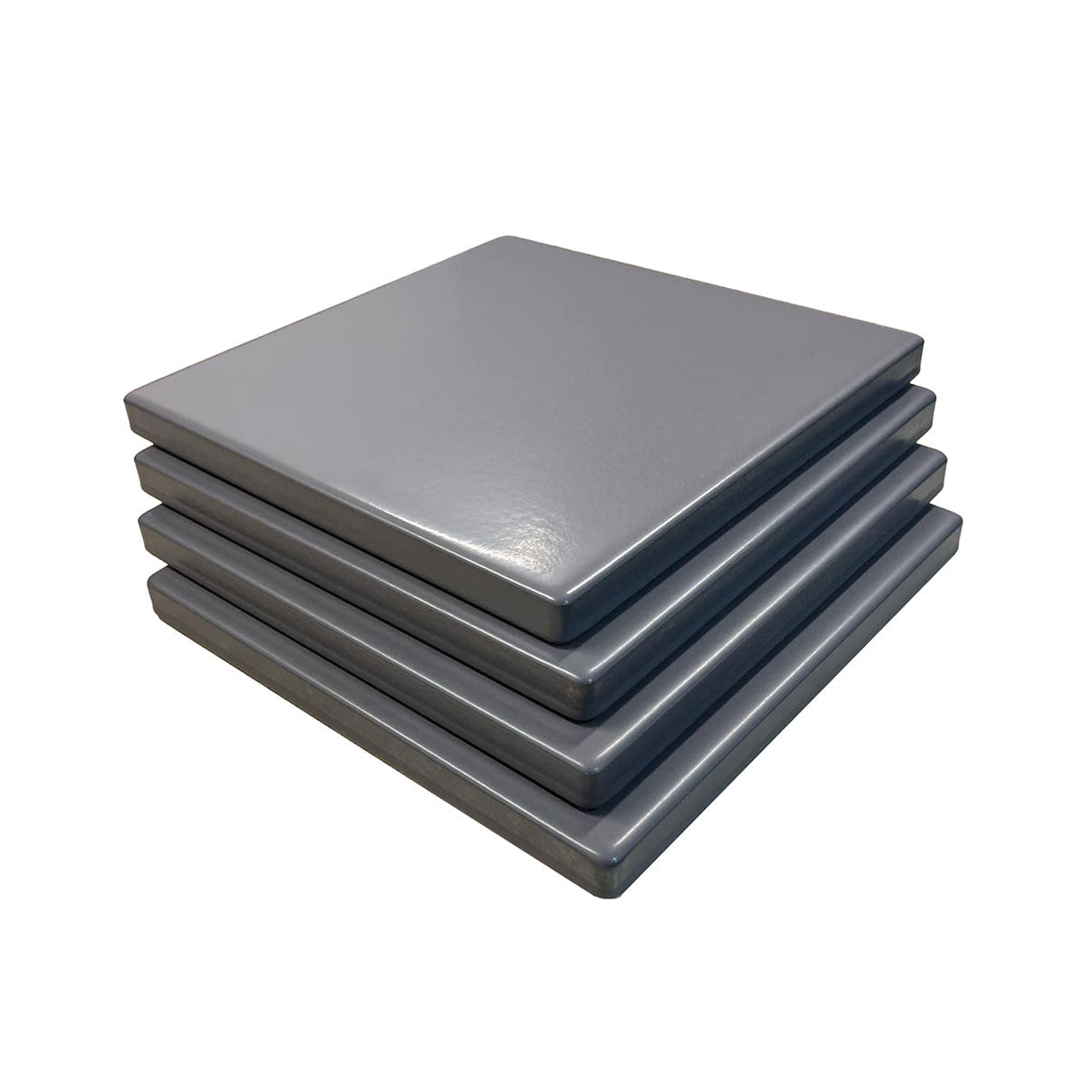 Glazed Cordierite Square Pizza Stone 4 Piece Set