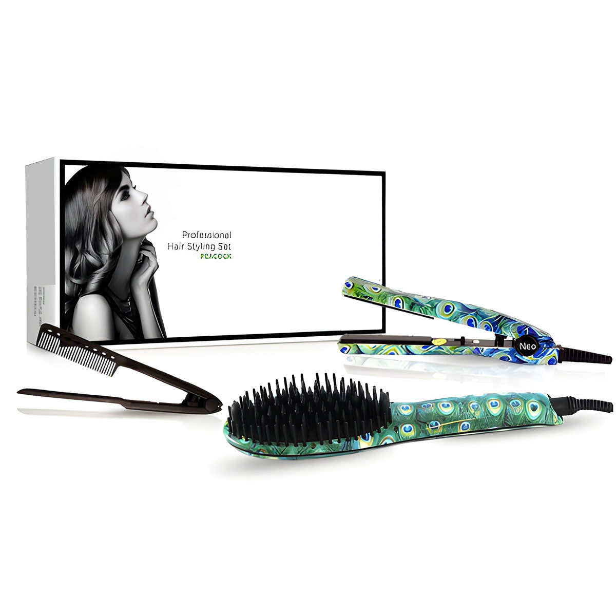 3-Piece Heated Hair Tools Set