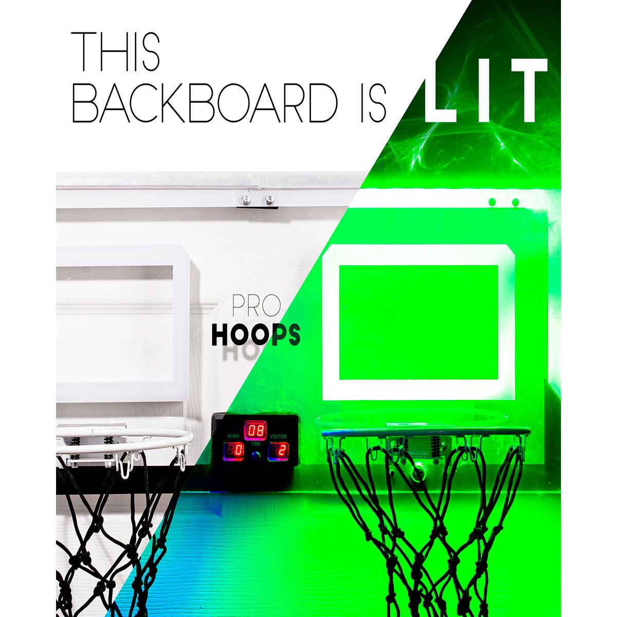 2-Player Light-Up Basketball Hoop