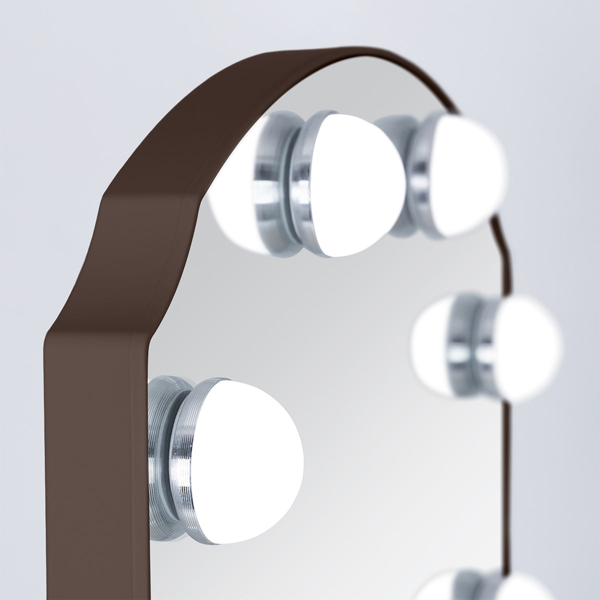 LED Scalloped Hollywood Mirror