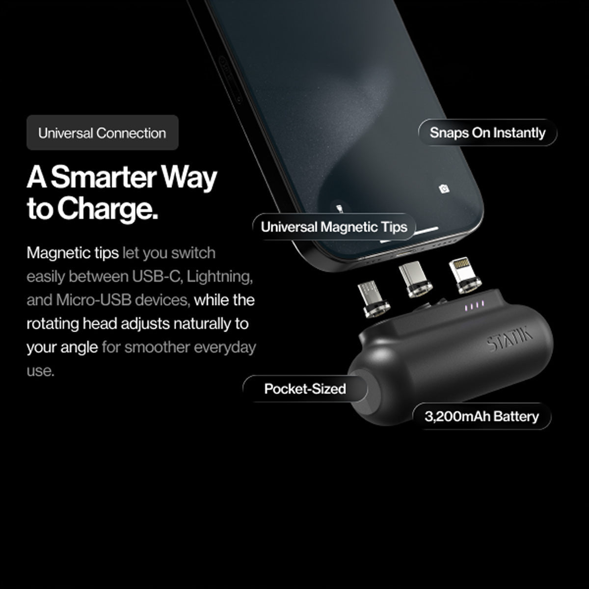 3-in-1 Portable Charger