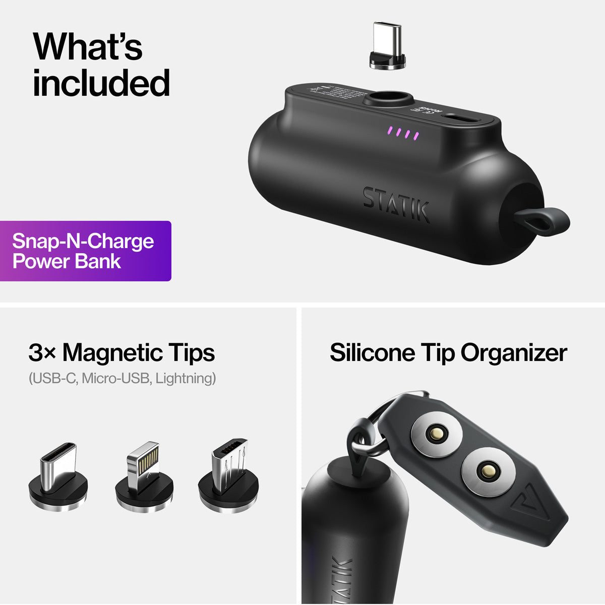 3-in-1 Portable Charger