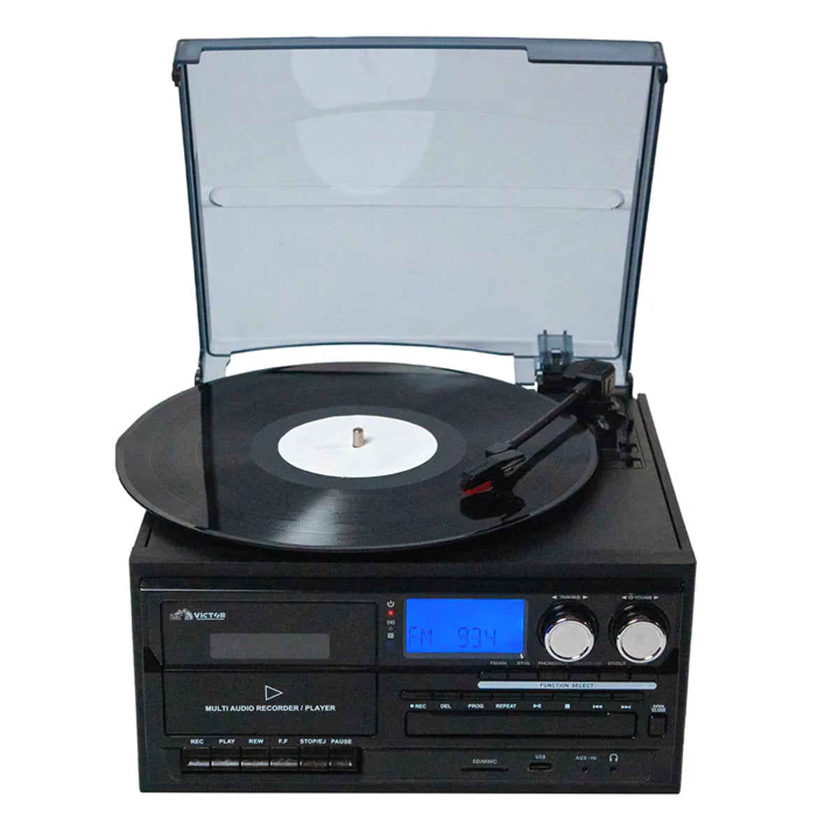 8-in-1 Retro Inspired Multimedia Center
