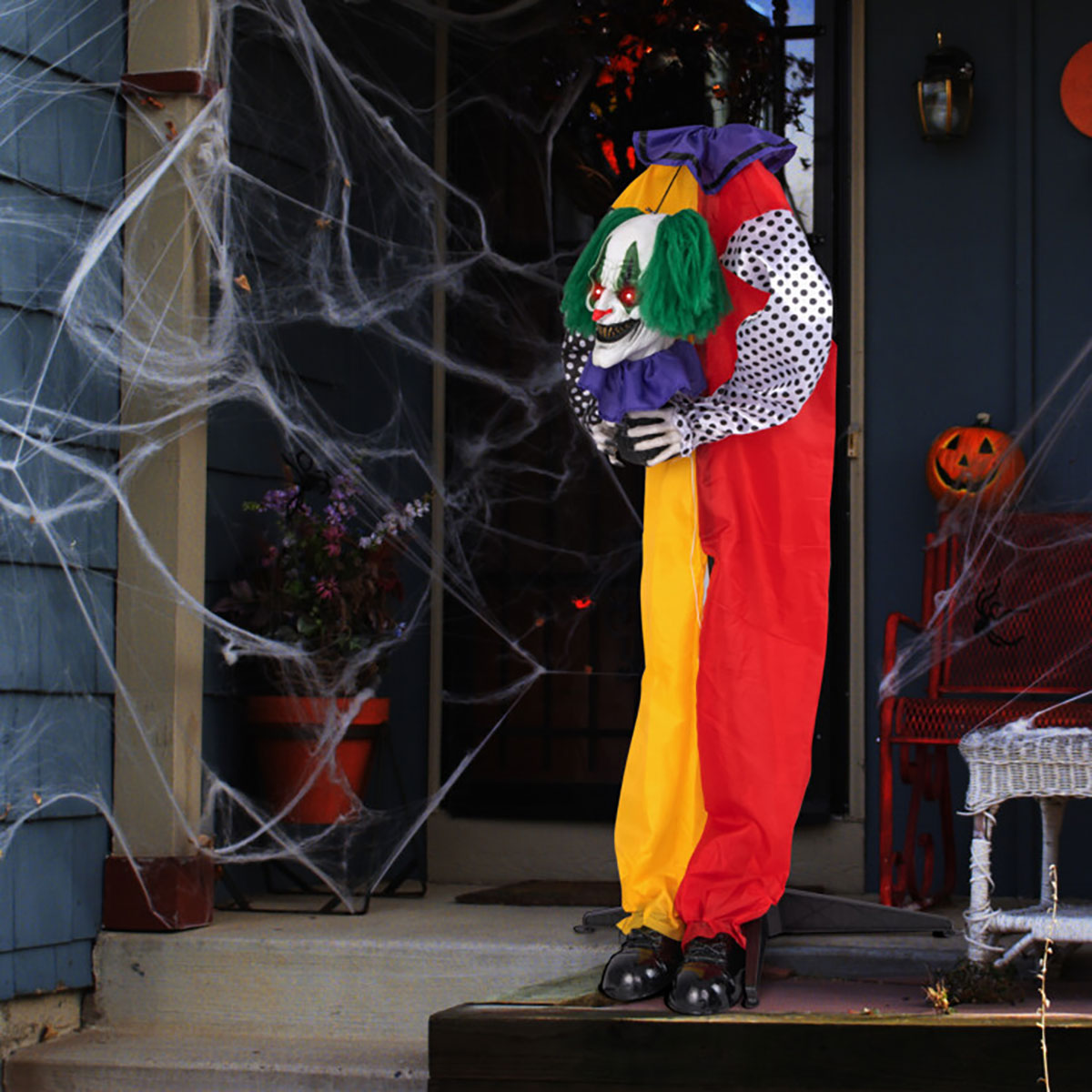 Mechanized Clown with LED Eyes and Audio
