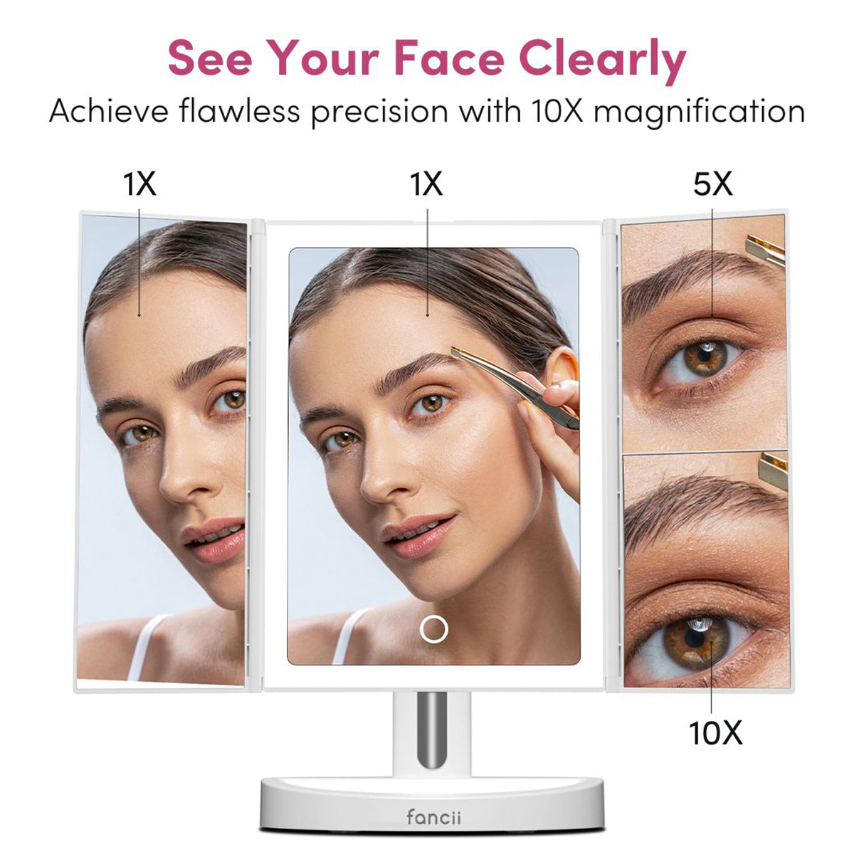 Premium Multiple Magnification Vanity Mirror