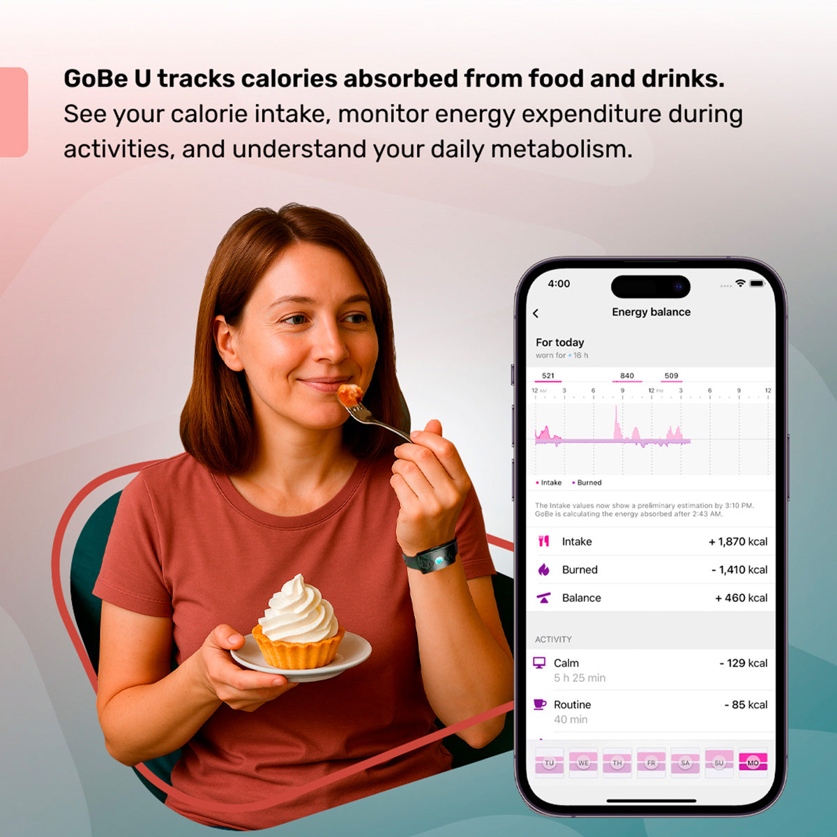 Skin Sensor Calorie Tracker and Smart Scale Bundle