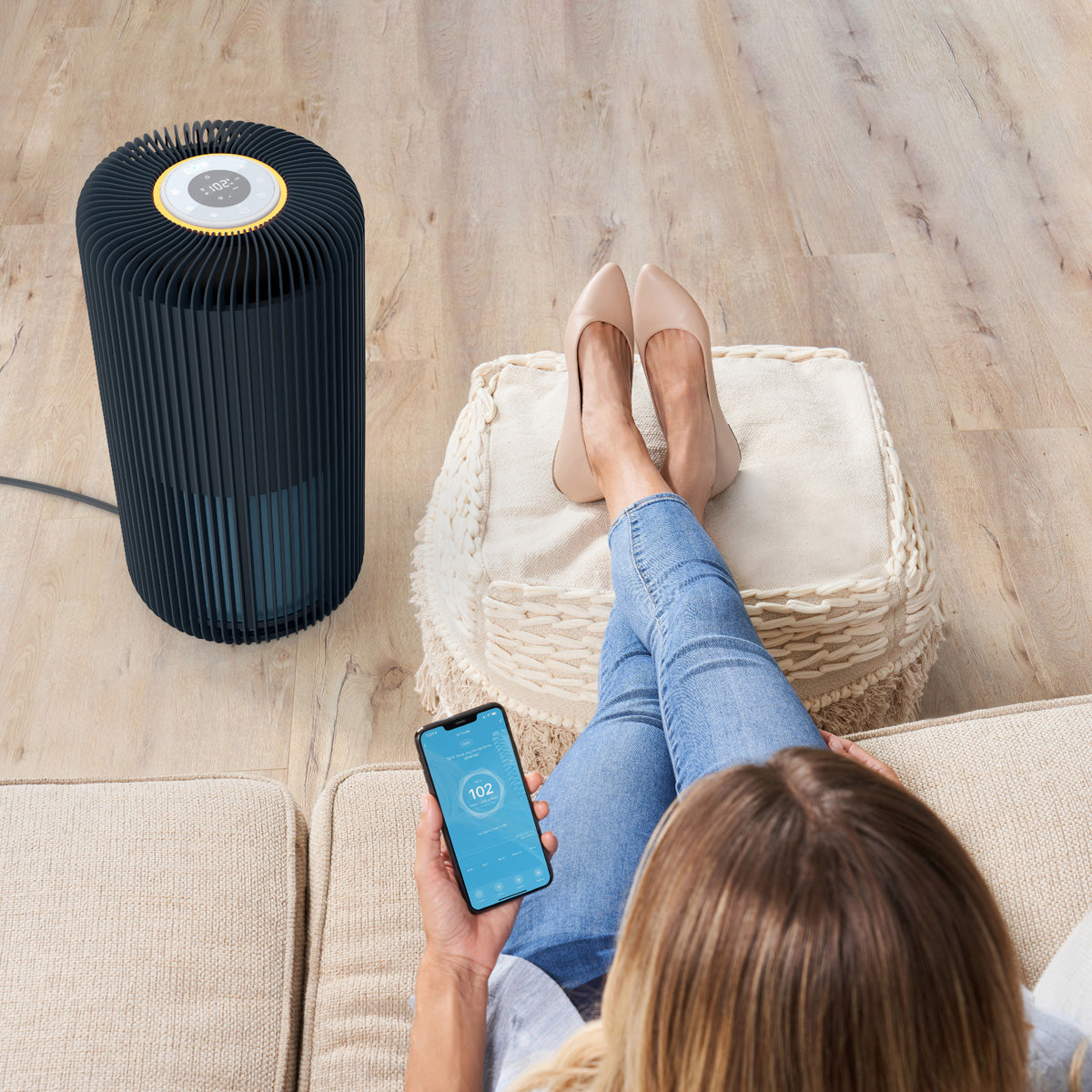 Smart 5‑Stage HEPA and UV‑C Air Purifier