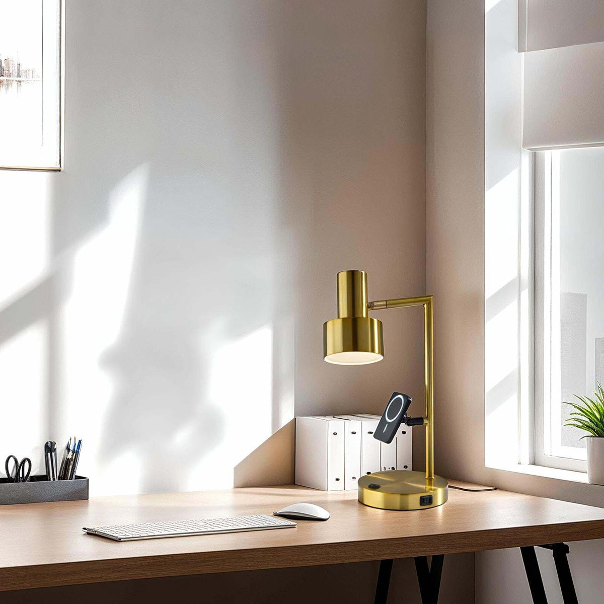 Phone Stand and Charger Desk Lamp