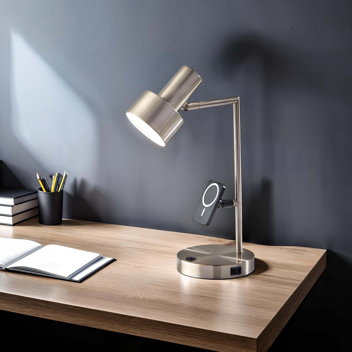 Phone Stand and Charger Desk Lamp