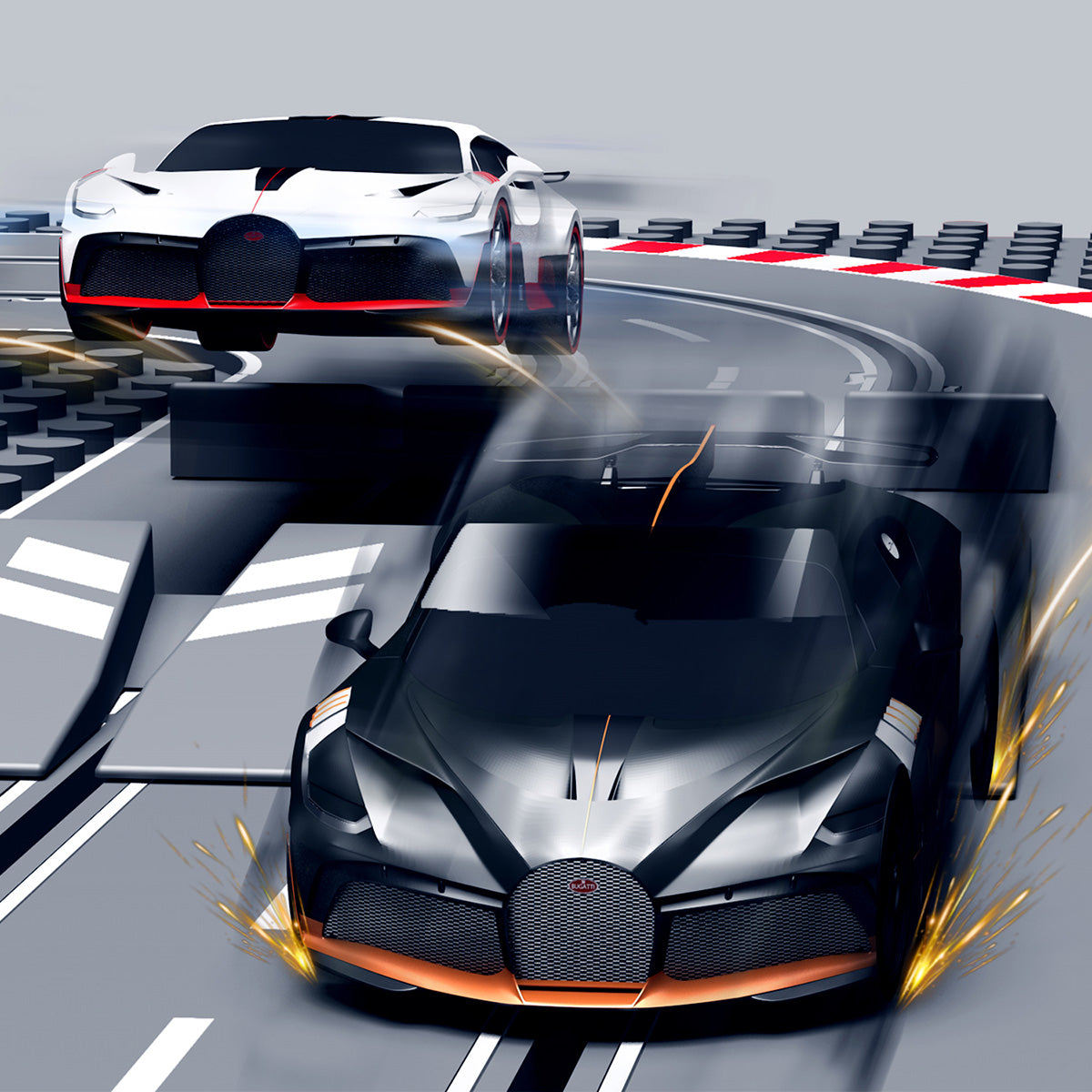 Micro Slot Car Racing Set