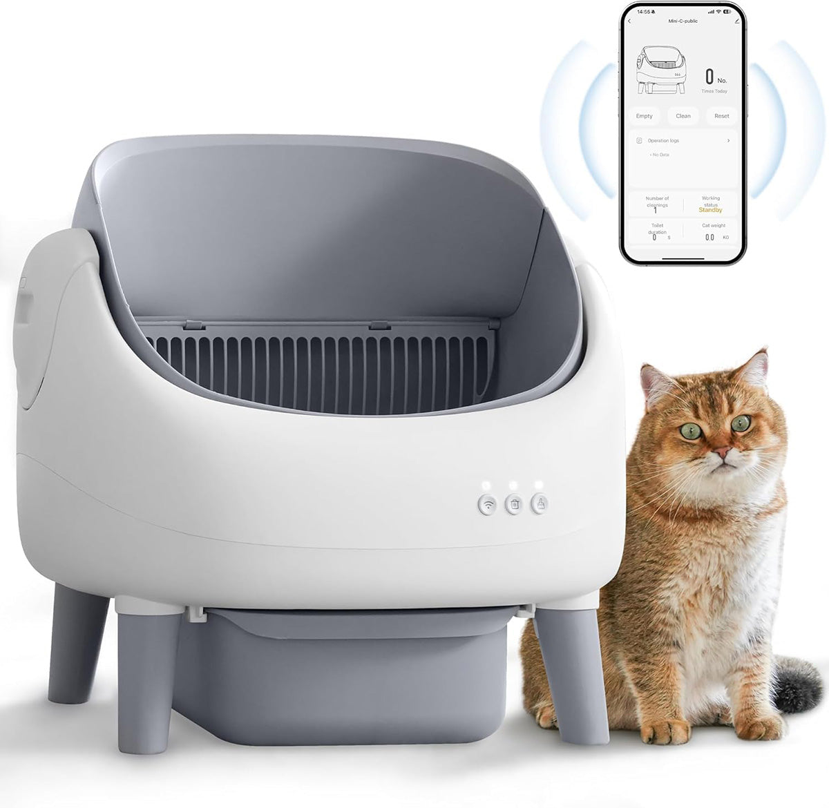 Odor Control Self-Cleaning Kitty Litter Box