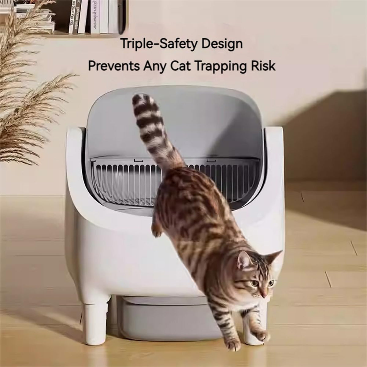 Odor Control Self-Cleaning Kitty Litter Box