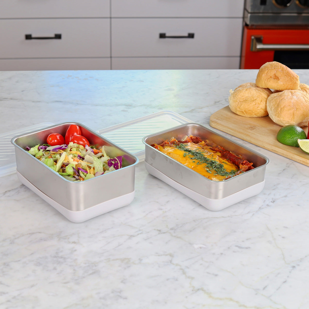 Microwave Safe Stainless Steel Set
