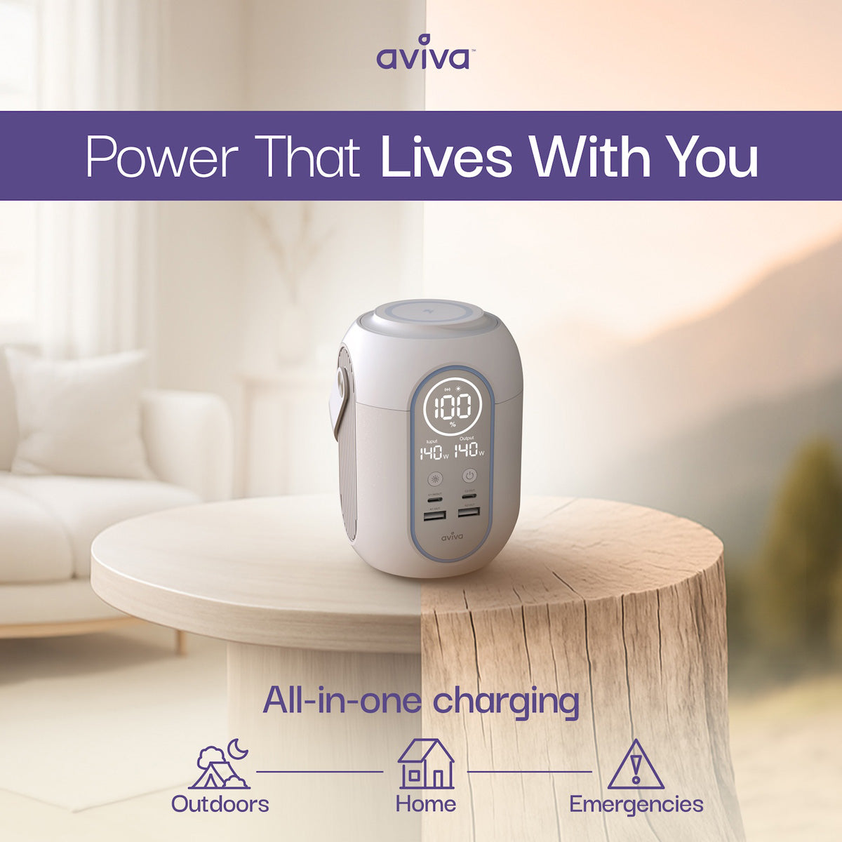 Portable Power Station with Light