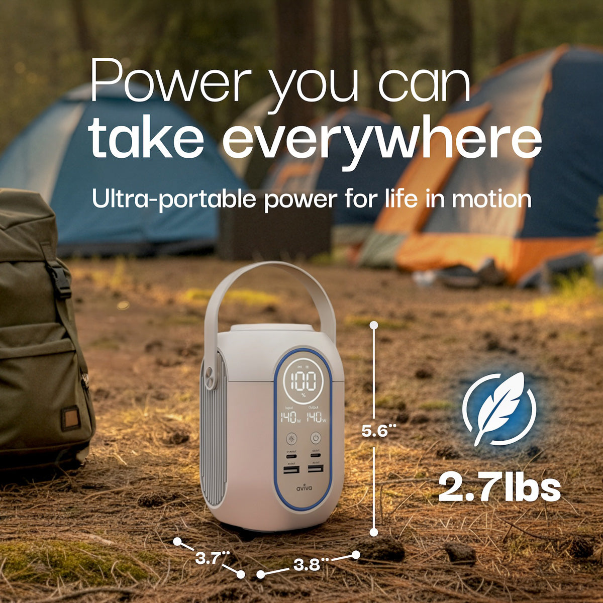 Portable Power Station with Light