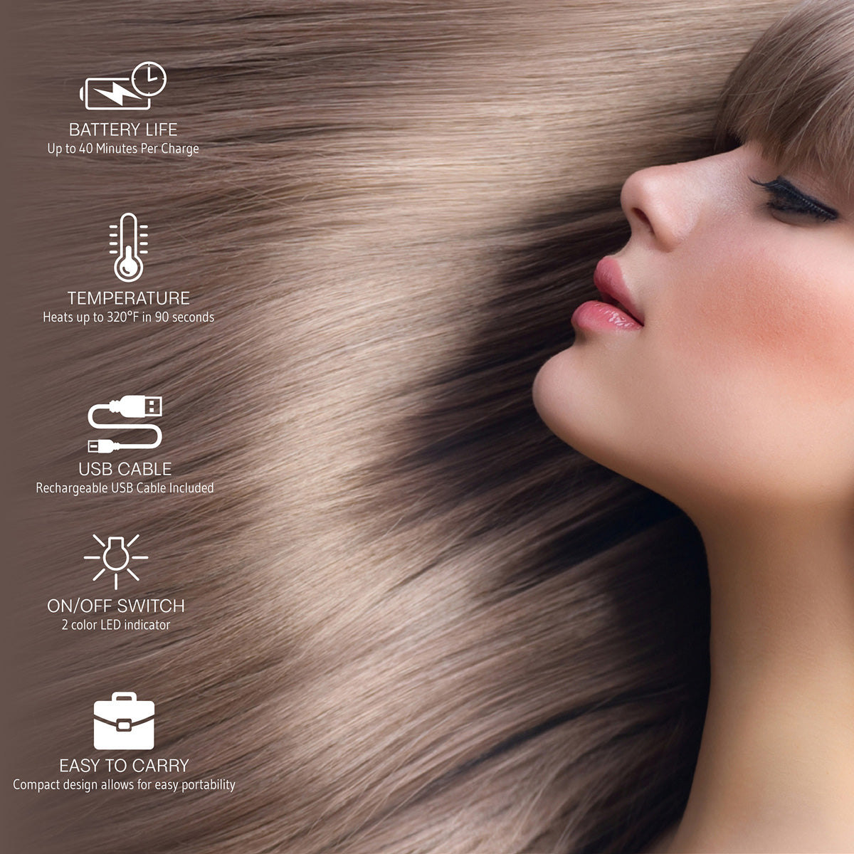 Cordless Hair Straightener