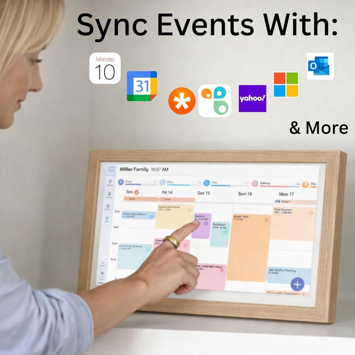 Digital Calendar and Family Frame