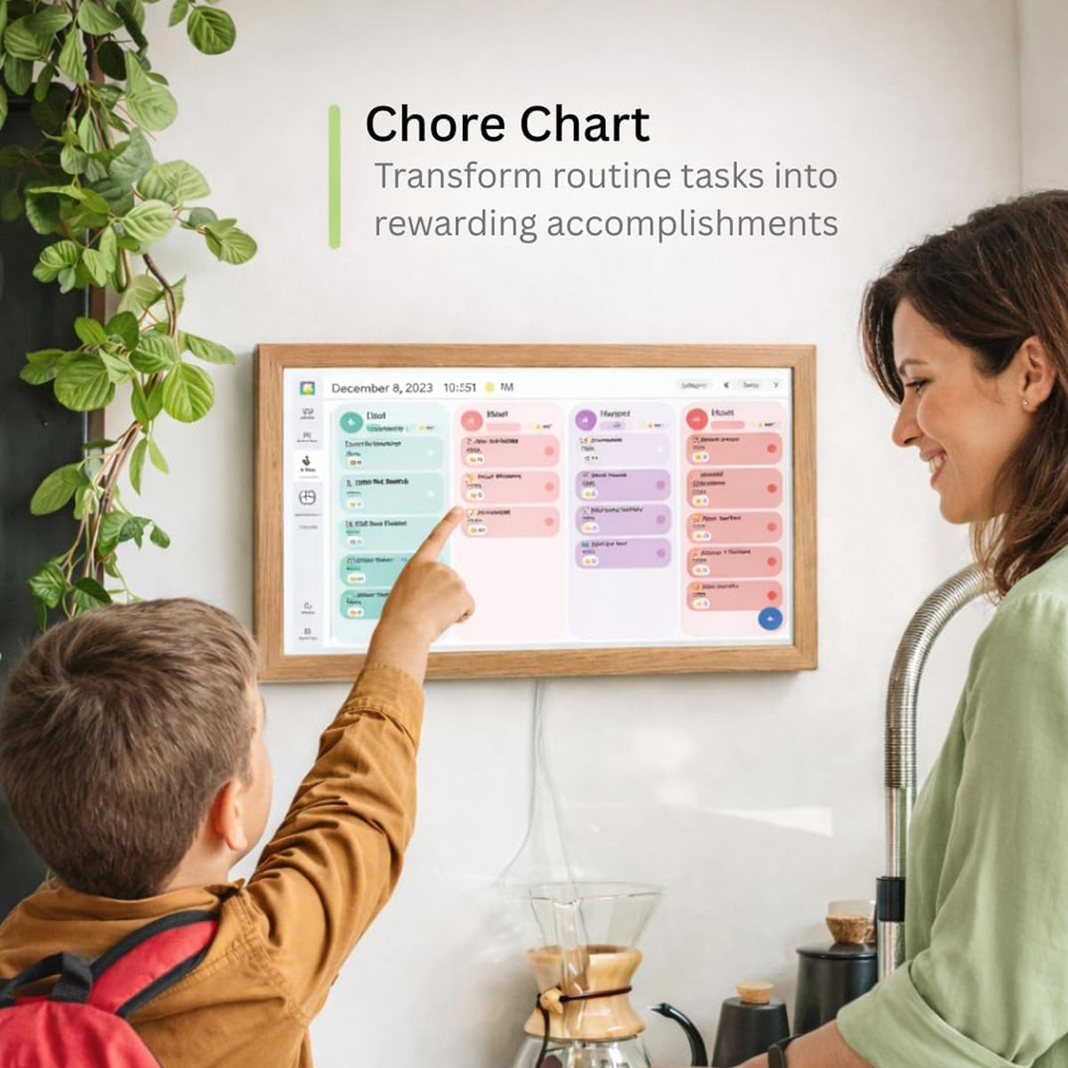 Digital Calendar and Family Frame