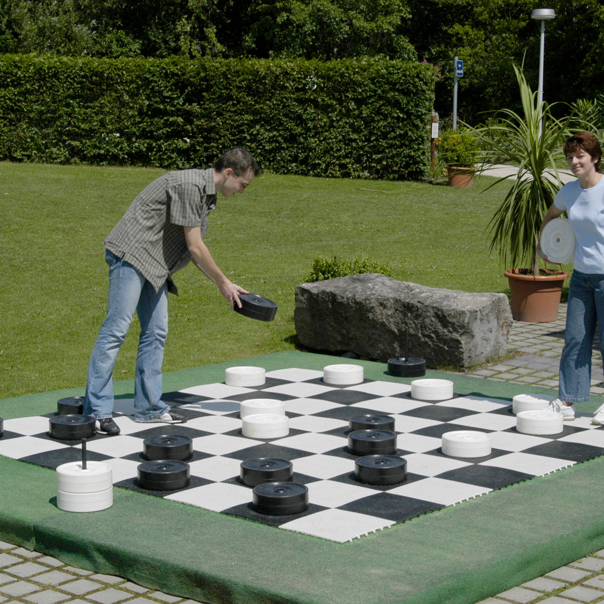 Giant Checker Pieces for Giant Game Board