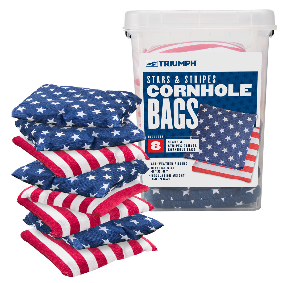 Patriotic Corn Hole Bags (8-Pack)
