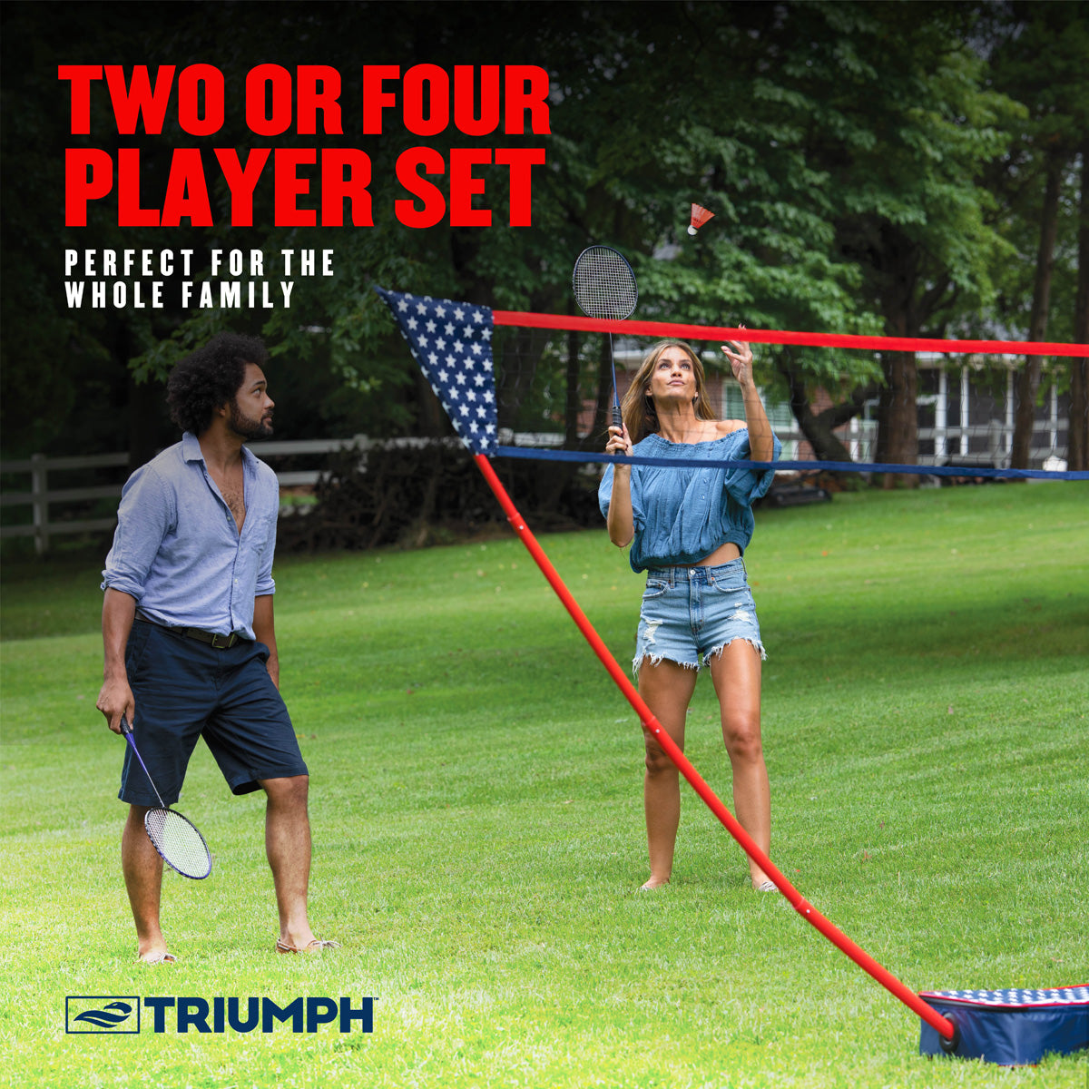 Patriotic Portable Badminton