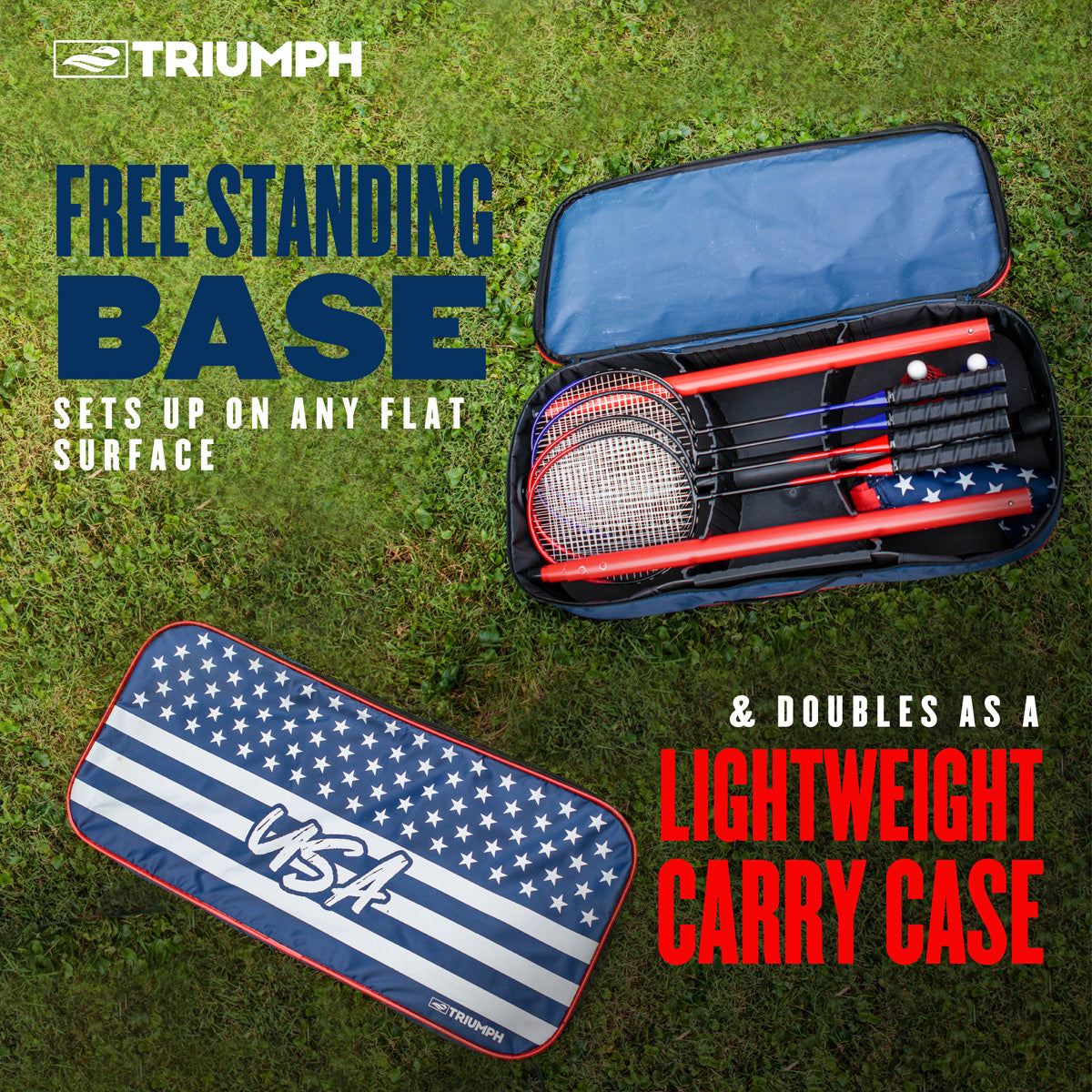 Patriotic Portable Badminton
