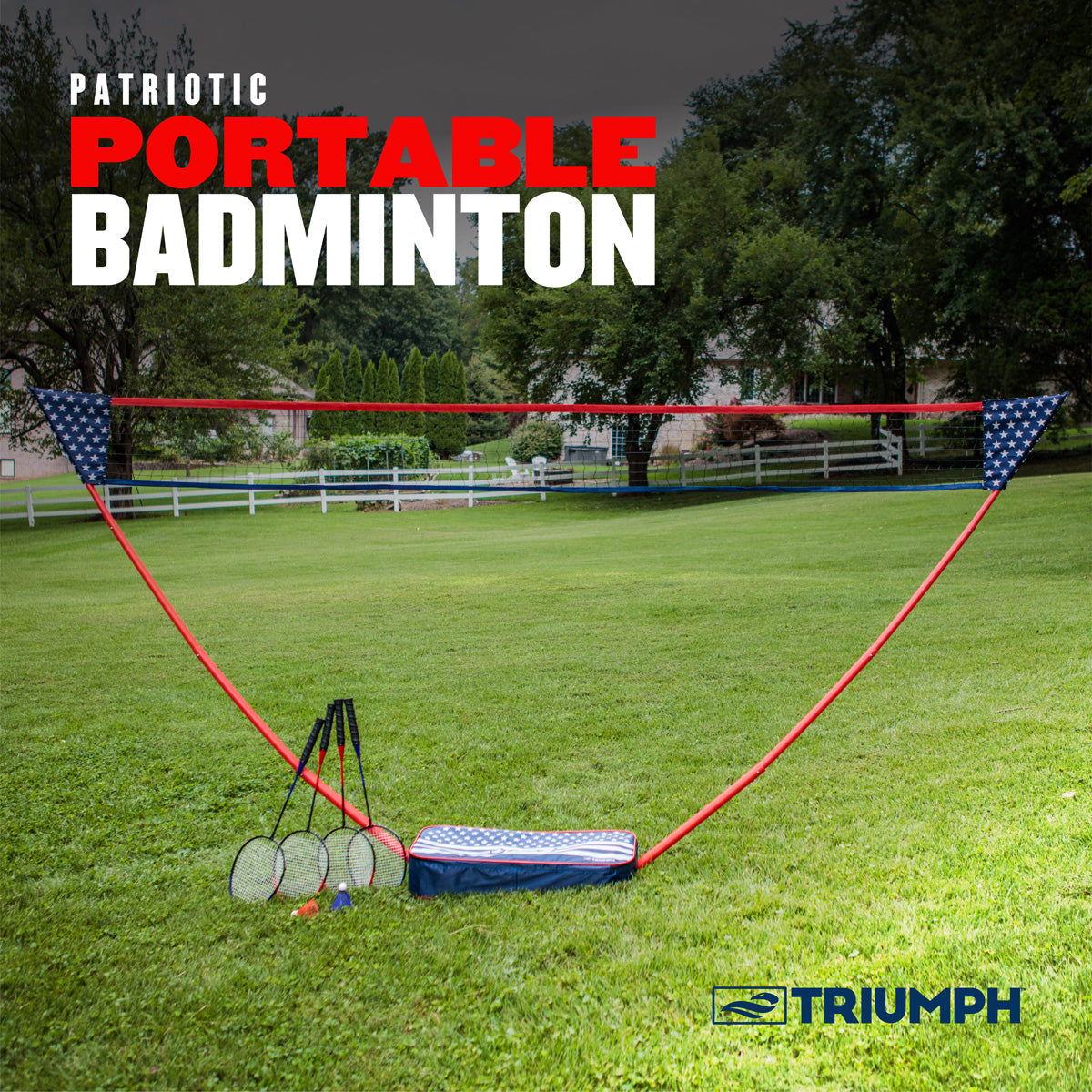 Patriotic Portable Badminton