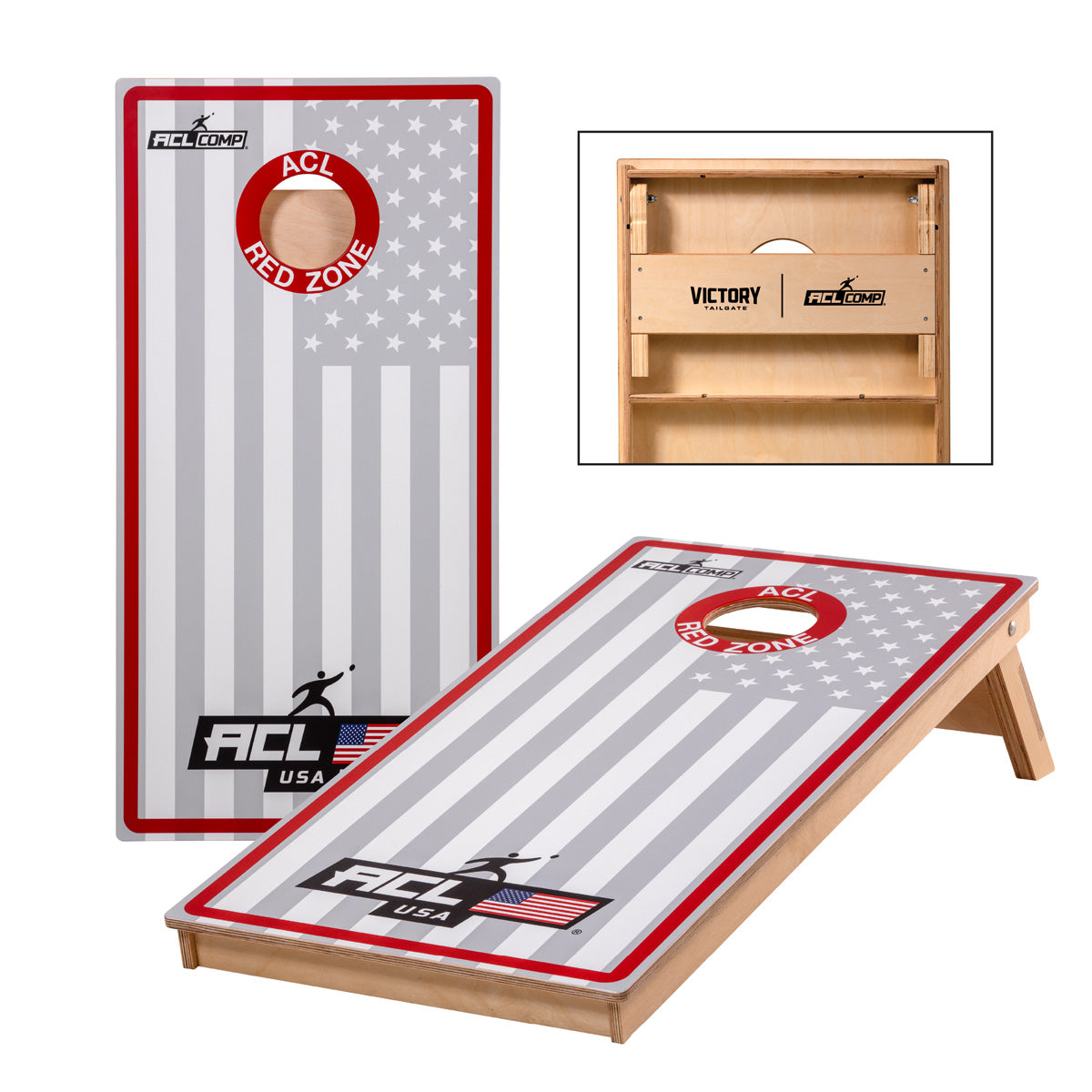 American Cornhole League ACL COMP 2x4 Cornhole Board - USA Edition