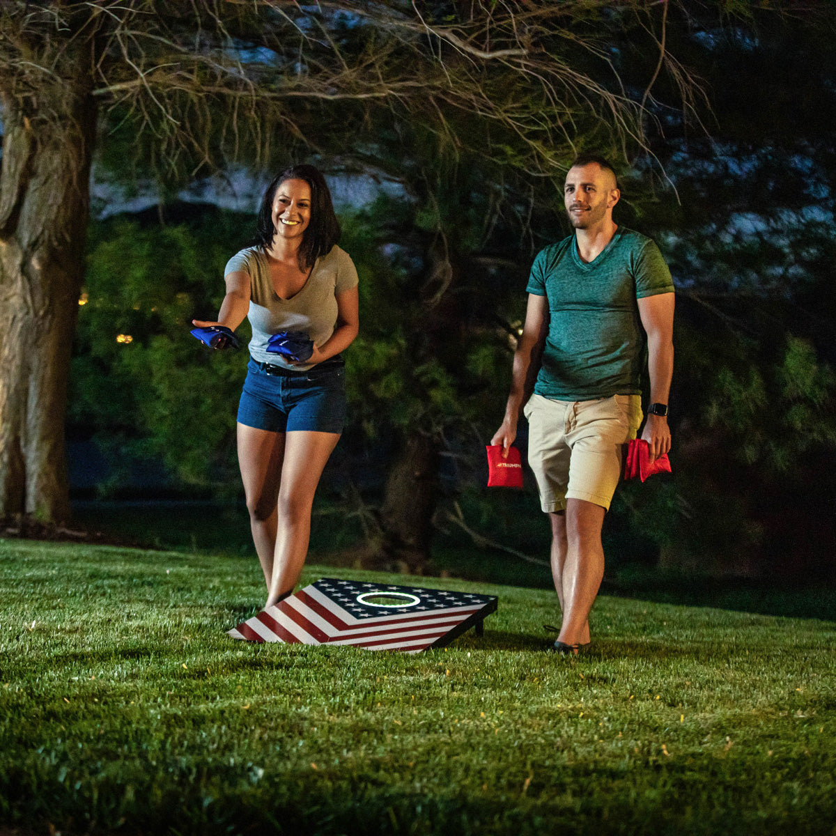 Patriotic LED 2x3 Cornhole Set