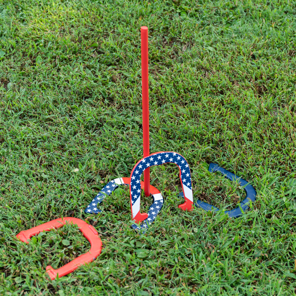 Patriotic Forged Horseshoes