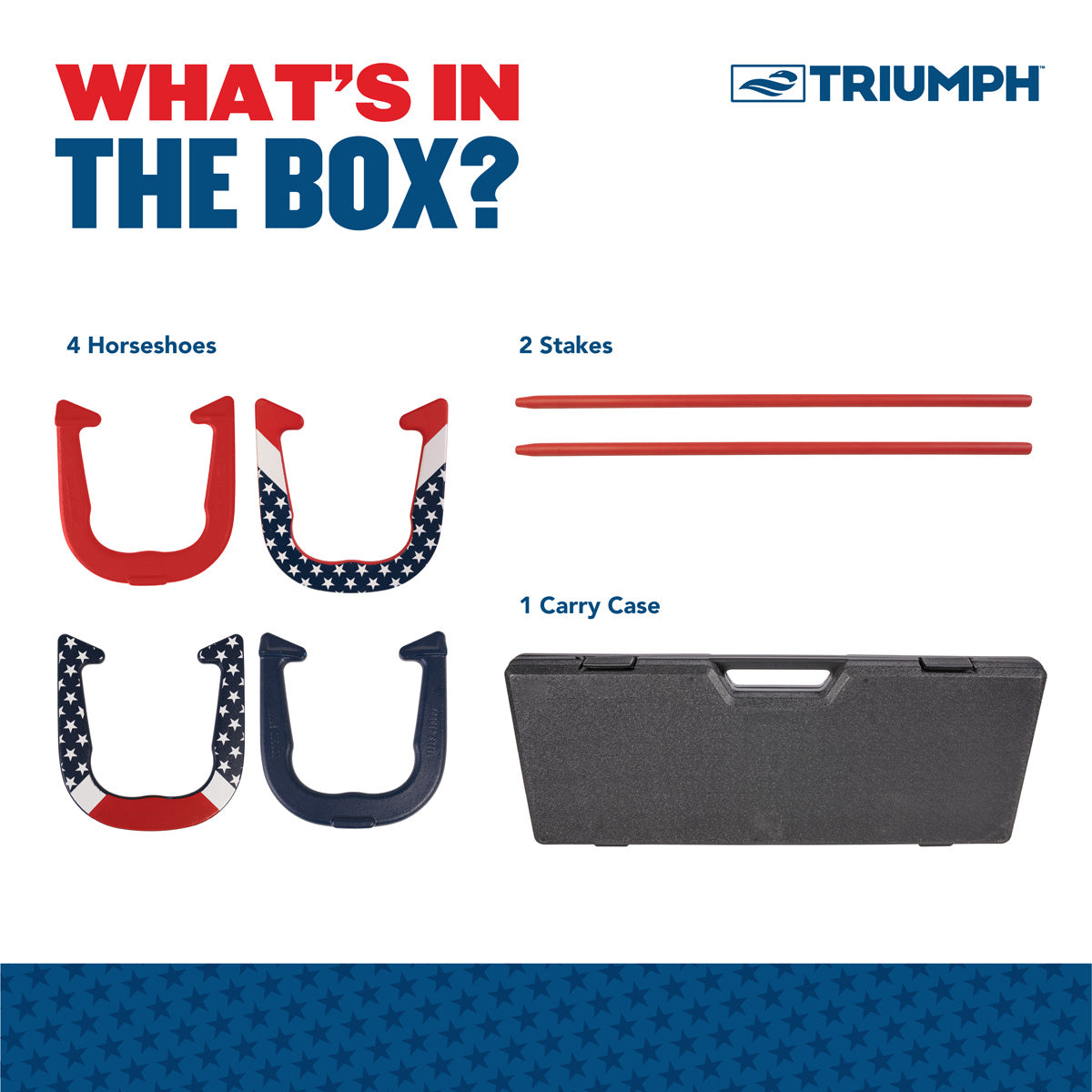 Patriotic Forged Horseshoes