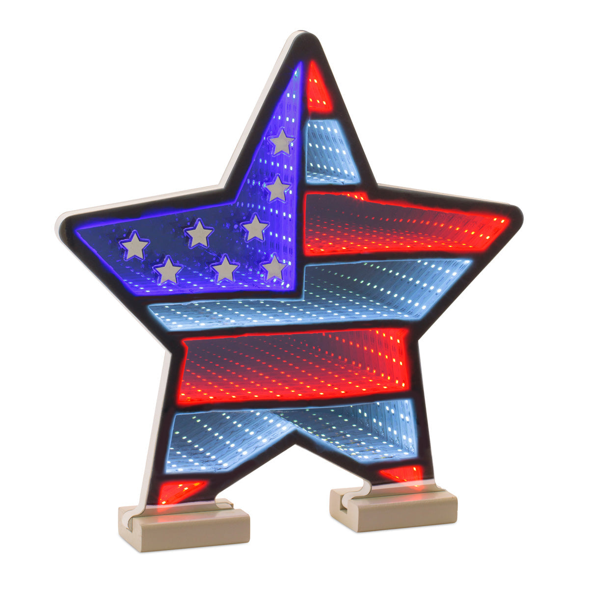 American Flag Star LED Infinity Light