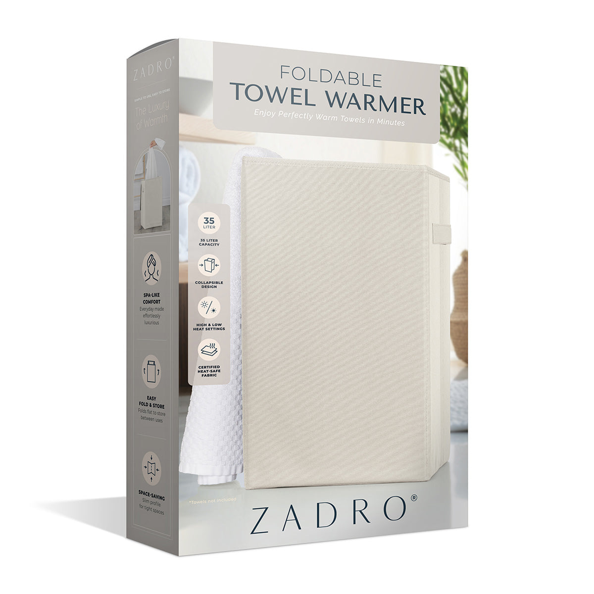 35L Foldable Towel Warmer with Timer