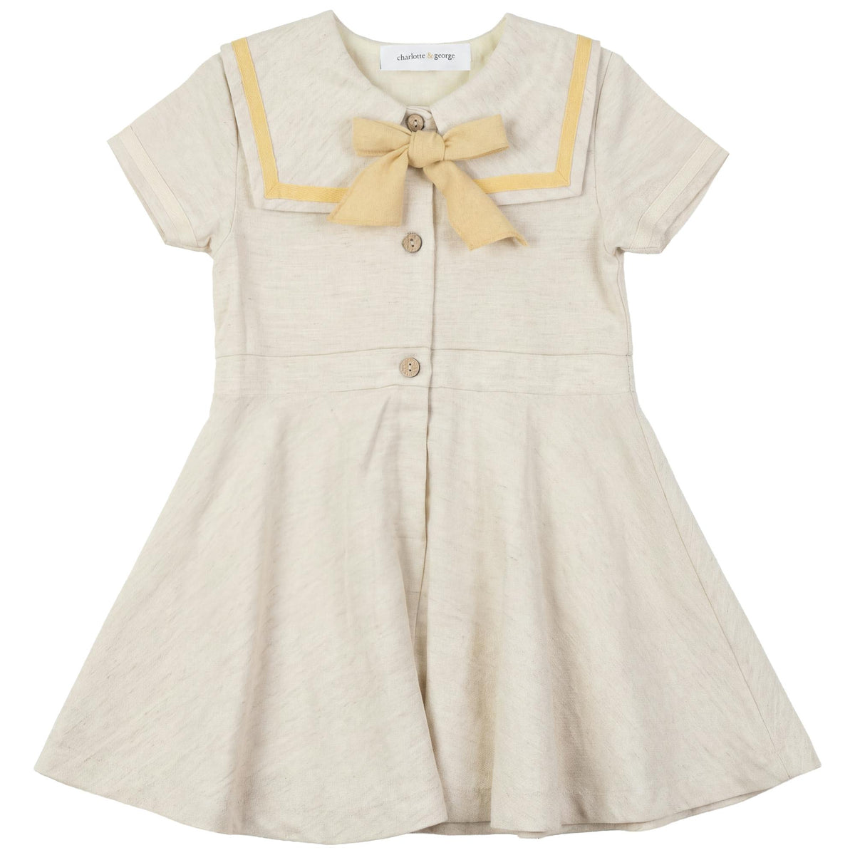 Dress In Solid Fabric