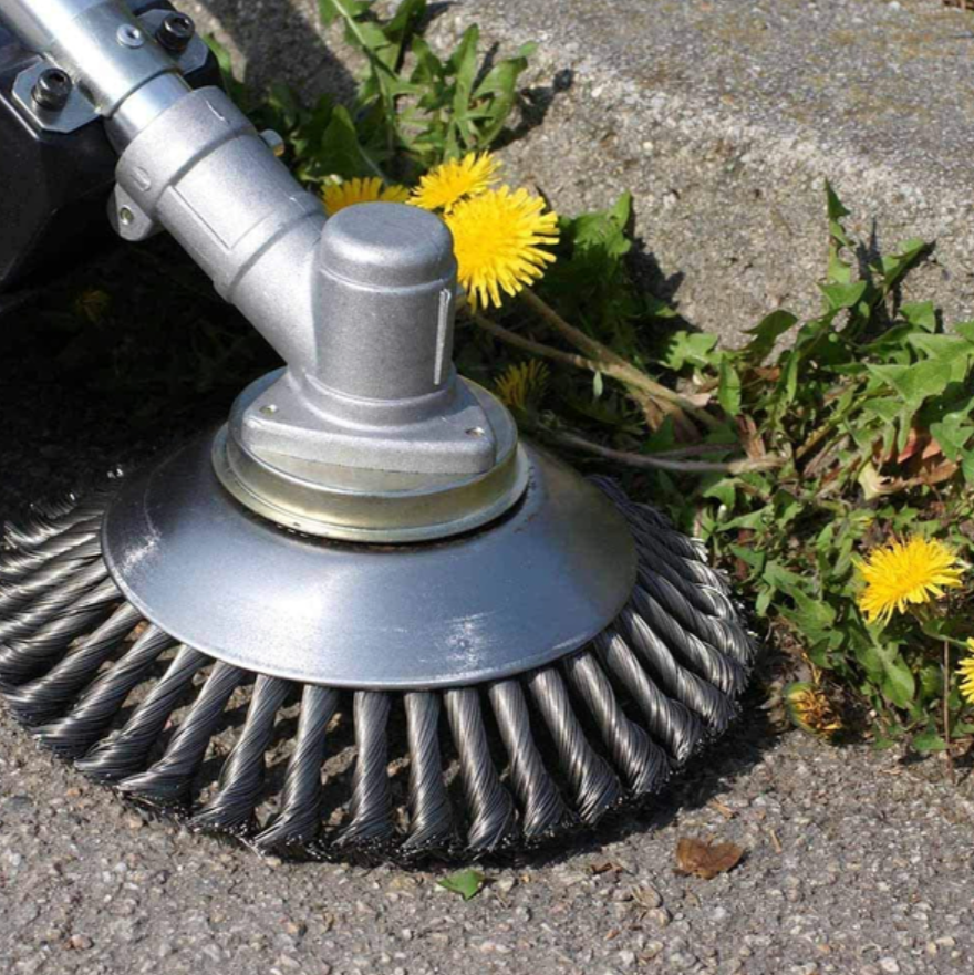 Carbon Steel Weed Brush & Trimmer – Paving Crack Weed Remover for Patio, Deck & Driveway