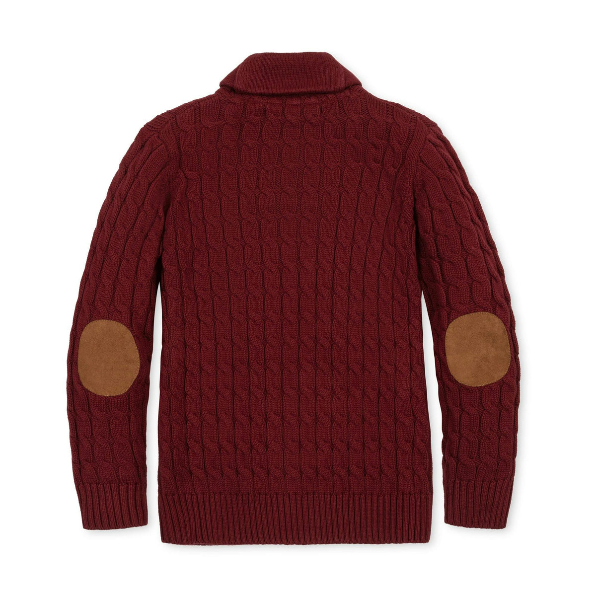 Organic Shawl Collar Cable Sweater