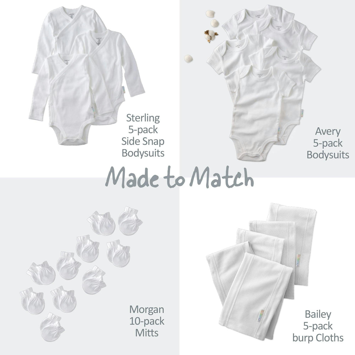 AVERY 10-Pack Short Sleeve Bodysuits
