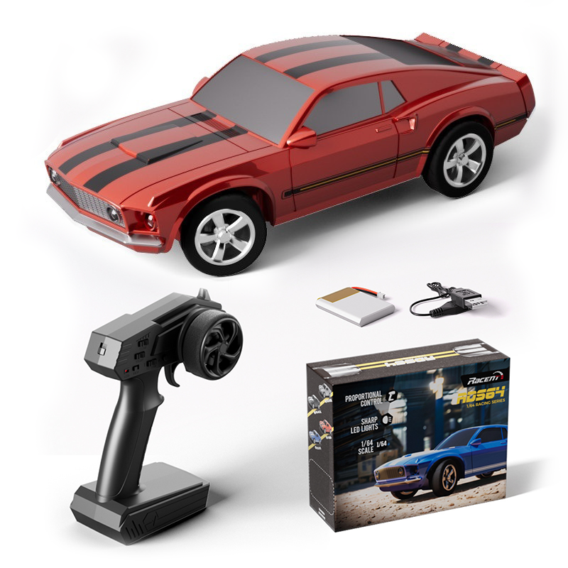 1/64 scale professional rear-wheel drive gyroscope drift Mustang retro car - LS1