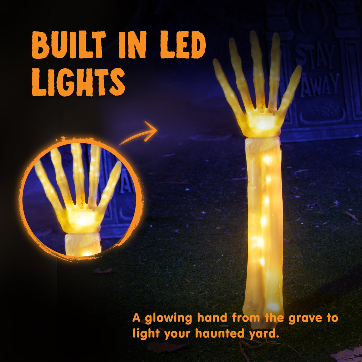 5 Pcs Halloween Skeleton Decorations Outdoor