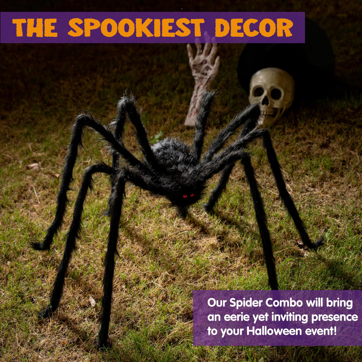 9Ft Halloween Spider Outdoor Decorations
