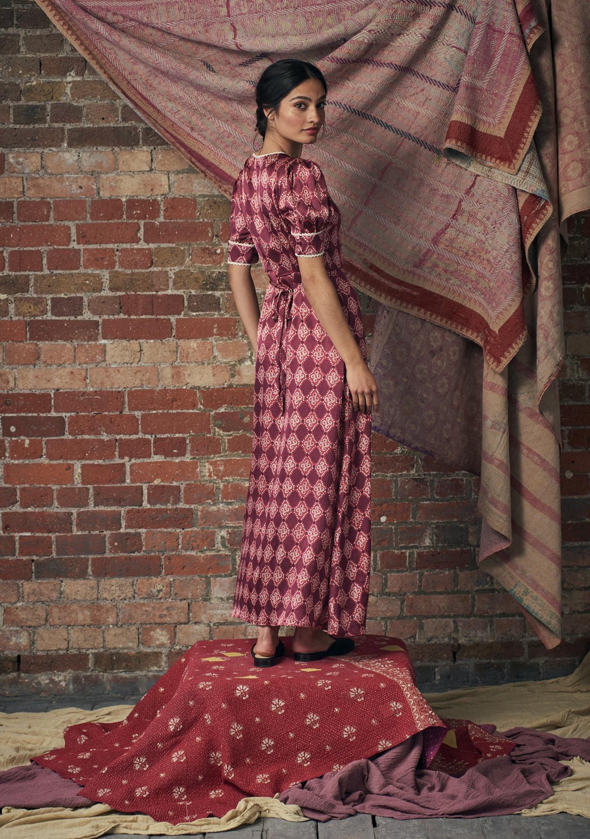 Bianca Dress High Vibrations Garnet