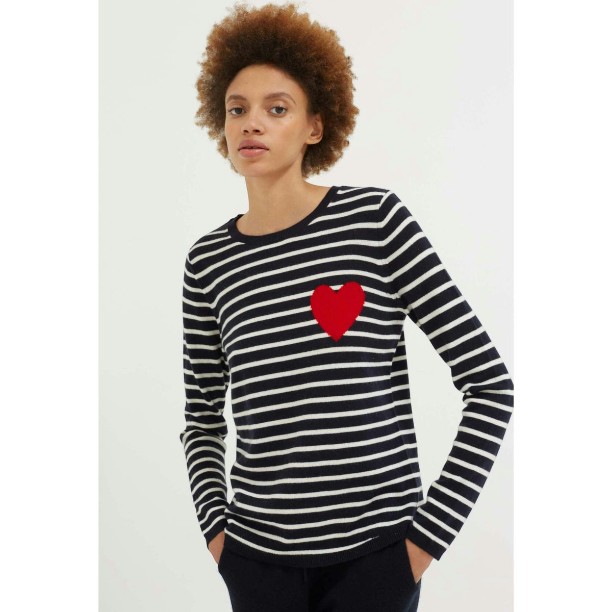 Breton Heart Wool & Cashmere Sweater