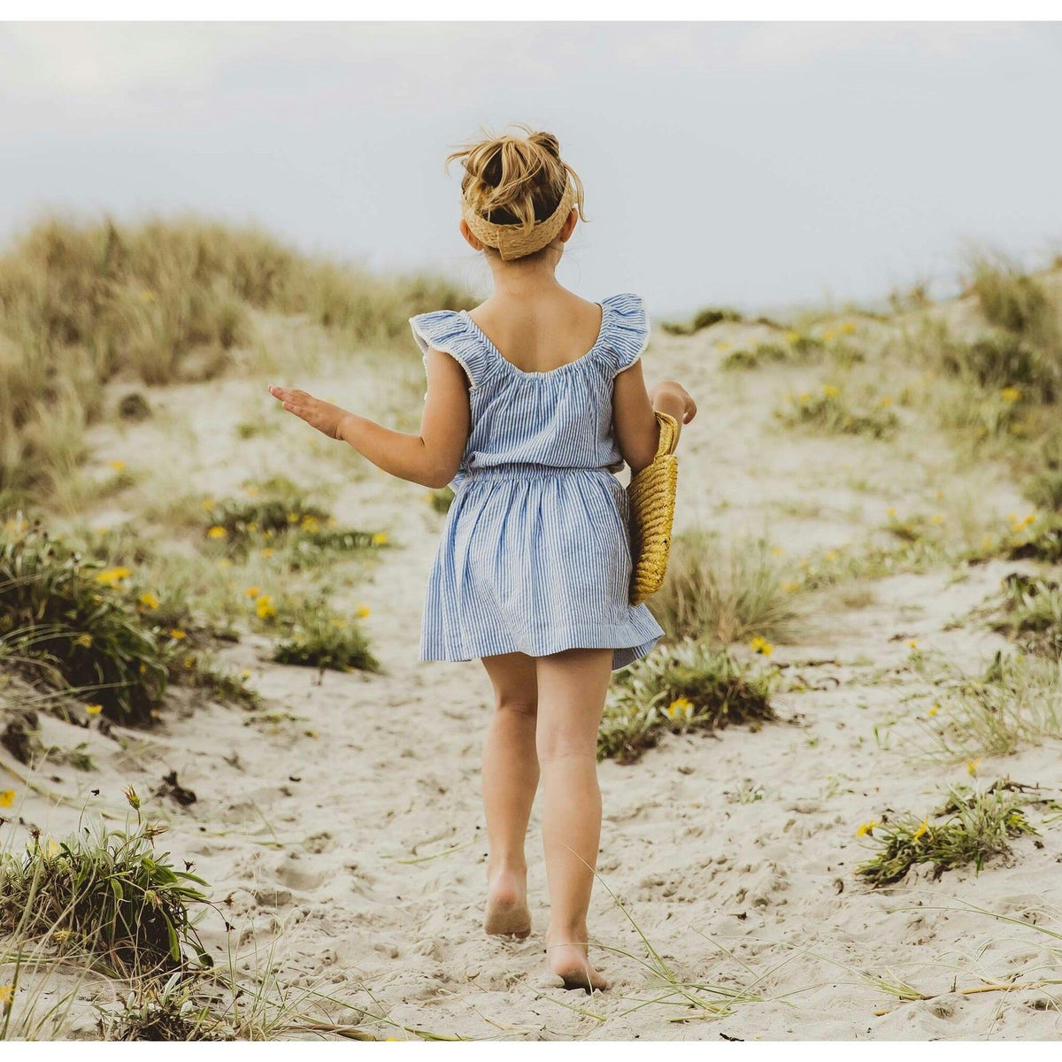 Cornflower Frilled Beach Dress